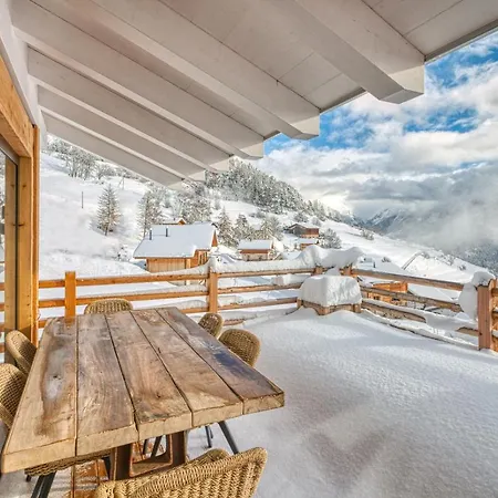 Verbier Village 3br Large Terrace Facing South شاليه Levron