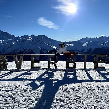 シャレー Verbier Village 3br Large Terrace Facing South Levron