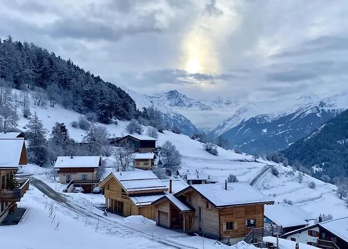 Verbier Village 3br Large Terrace Facing South 木屋 Levron