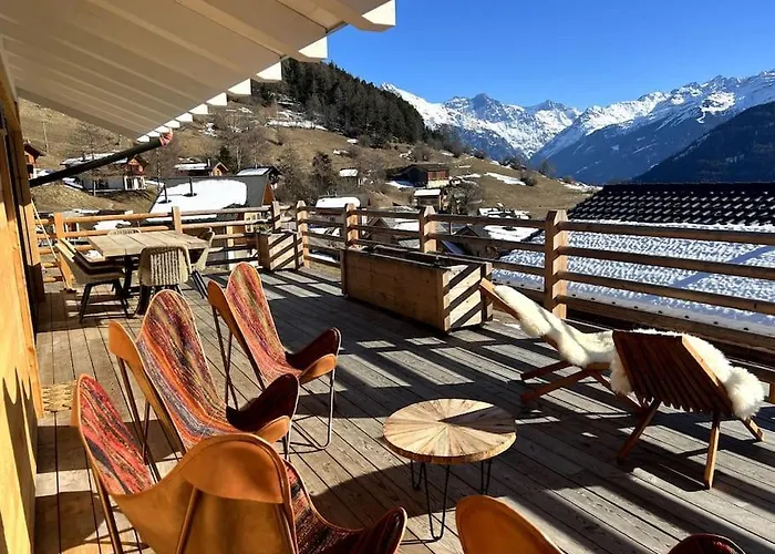 木屋 Verbier Village 3br Large Terrace Facing South Levron